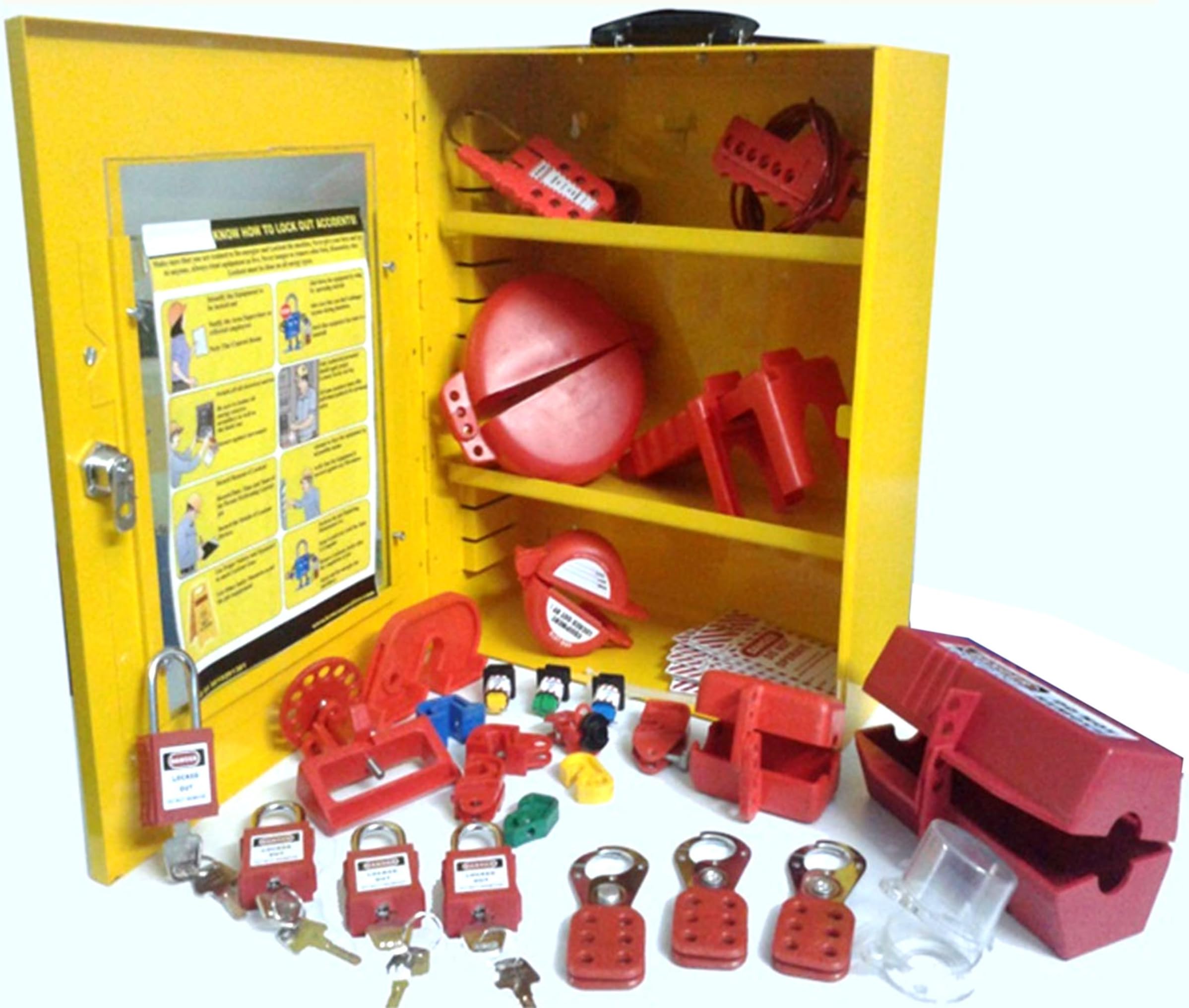 krm loto Industrial Lockout Tagout Station Kit - 4