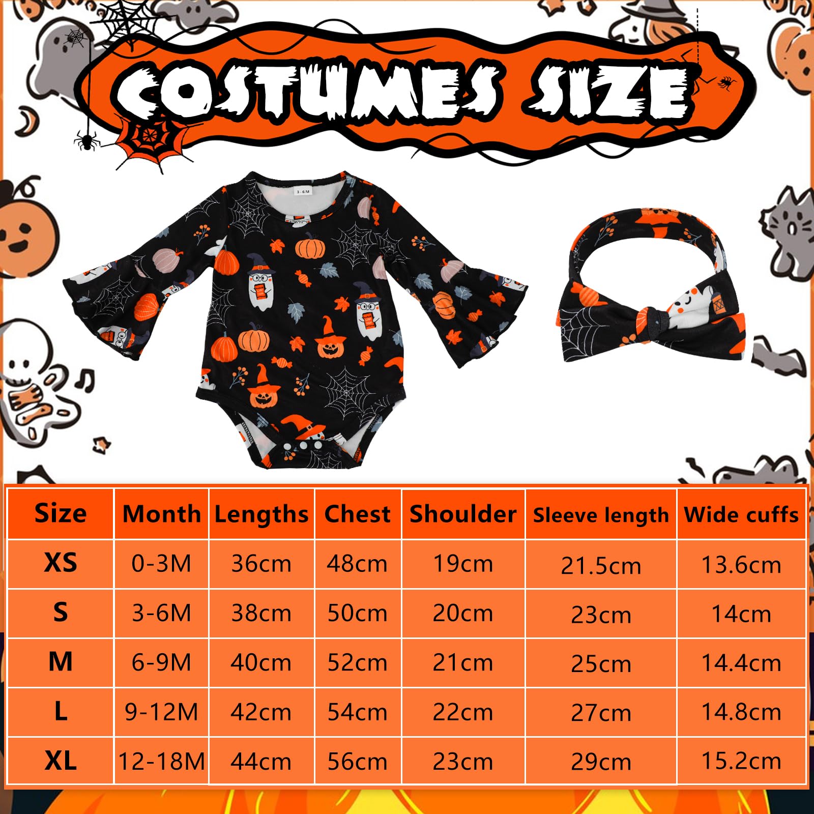 TAGVO Toddler Baby Boys Girls Halloween Costume 0-18 Months - Image 7