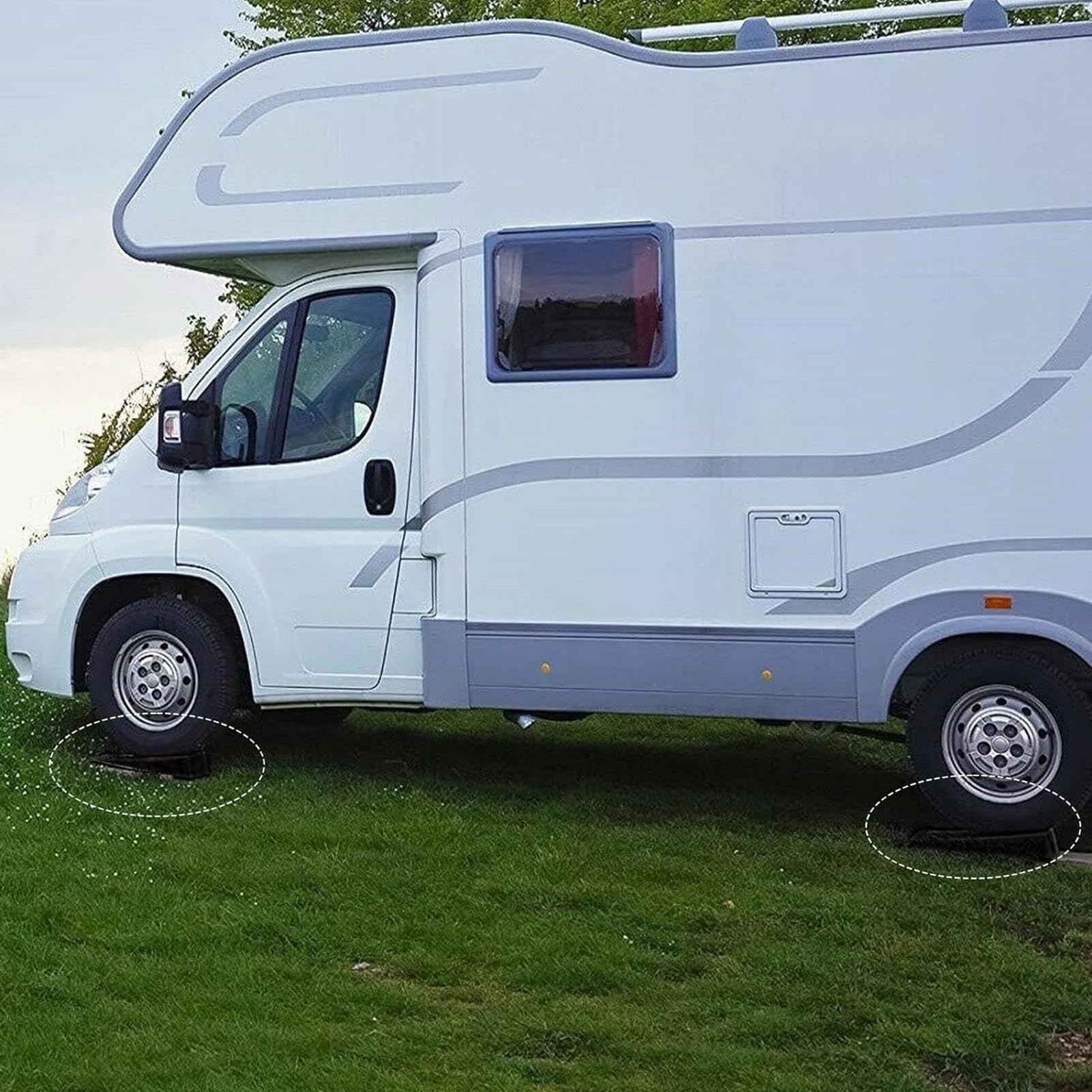 Cunei ruota per auto, di livellamento per camper, 2 pezzi, cunei ruota per | camper - Cunei e livellatori di rimorchio, di livellamento leggeri per o re