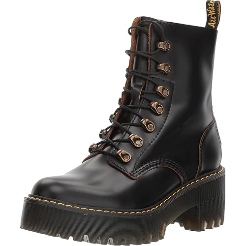 Dr. Martens Women's Leona Leather Heeled Boot
