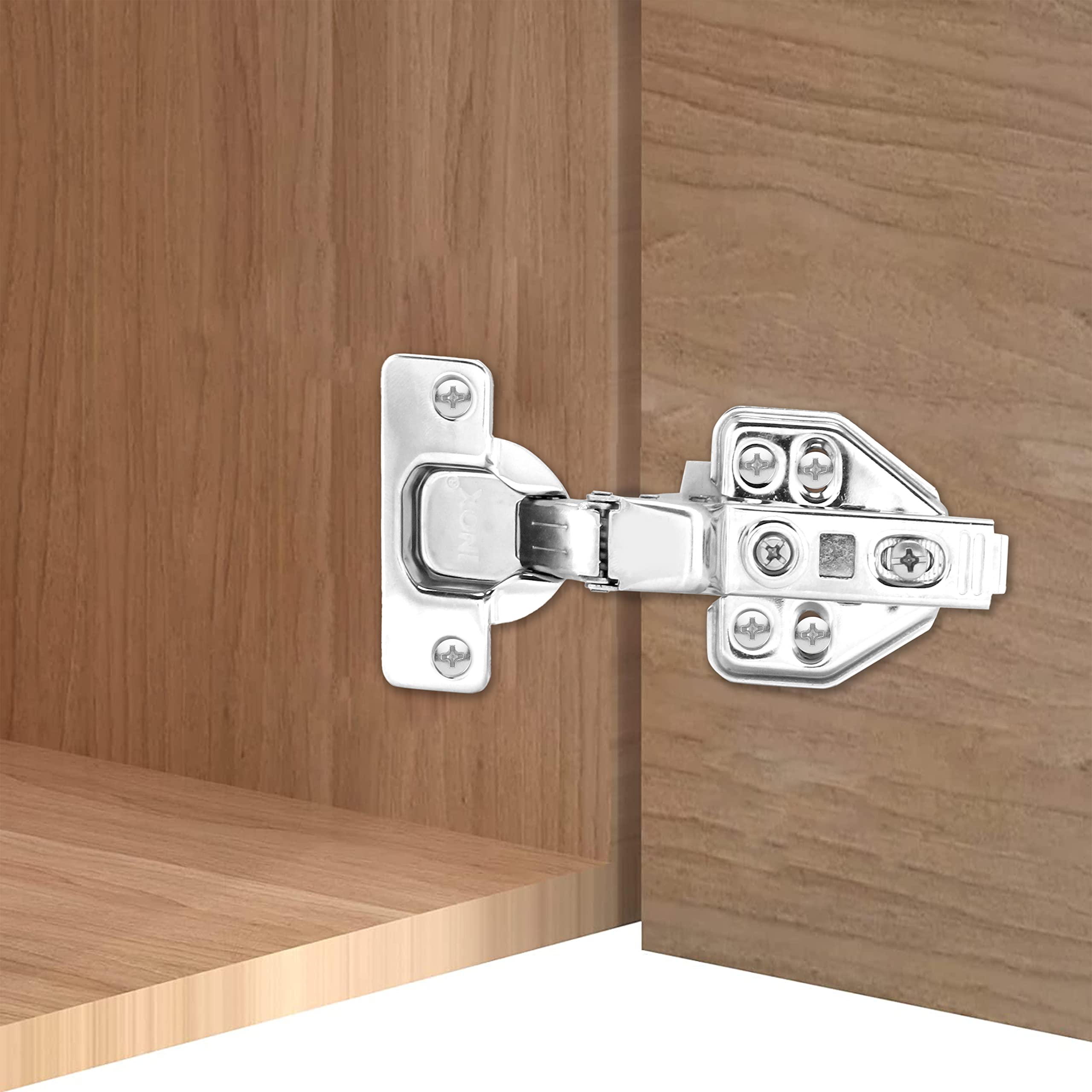 INOX SS Soft Close Hinge 0 Crank - Clip ON