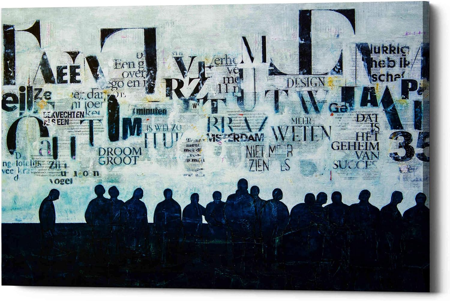 Epic Graffiti 'Towards Together' by DB Waterman, Canvas Wall Art, 18"x12"