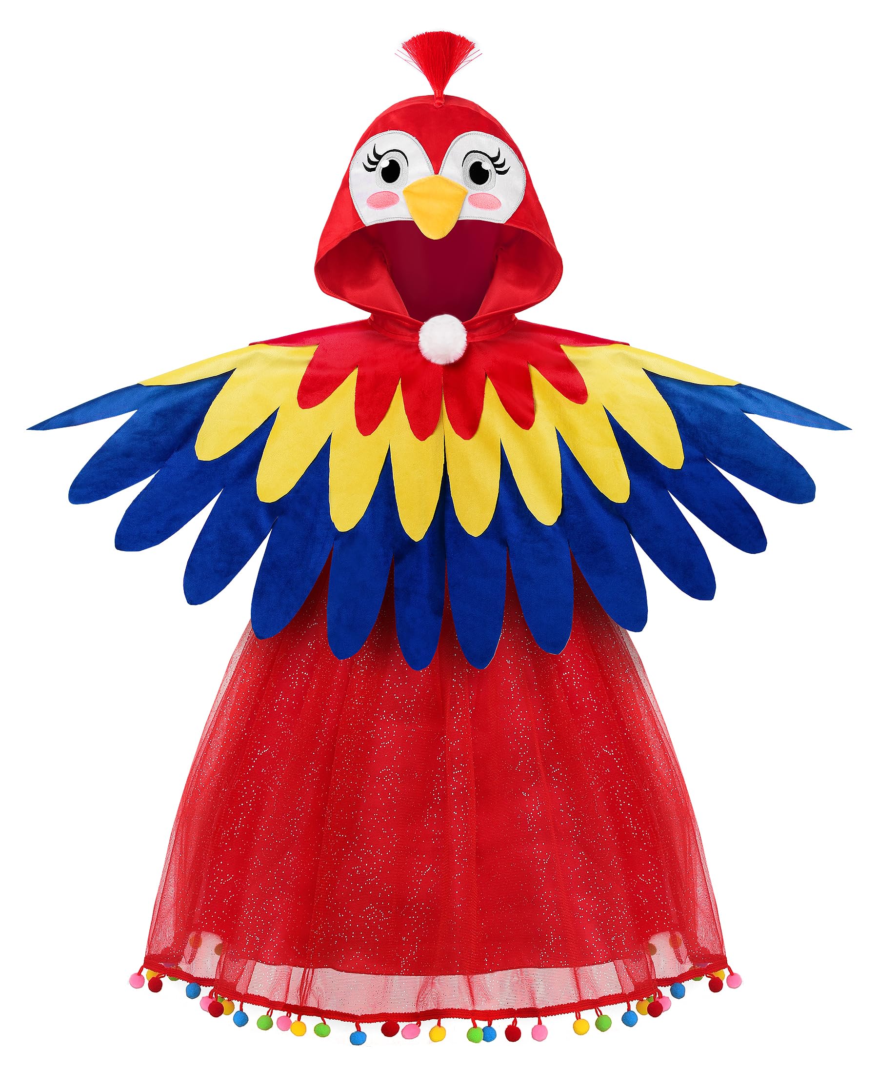 ReliBeauty Disfraz Loro niña Pajaro Cosplay Halloween Carnaval