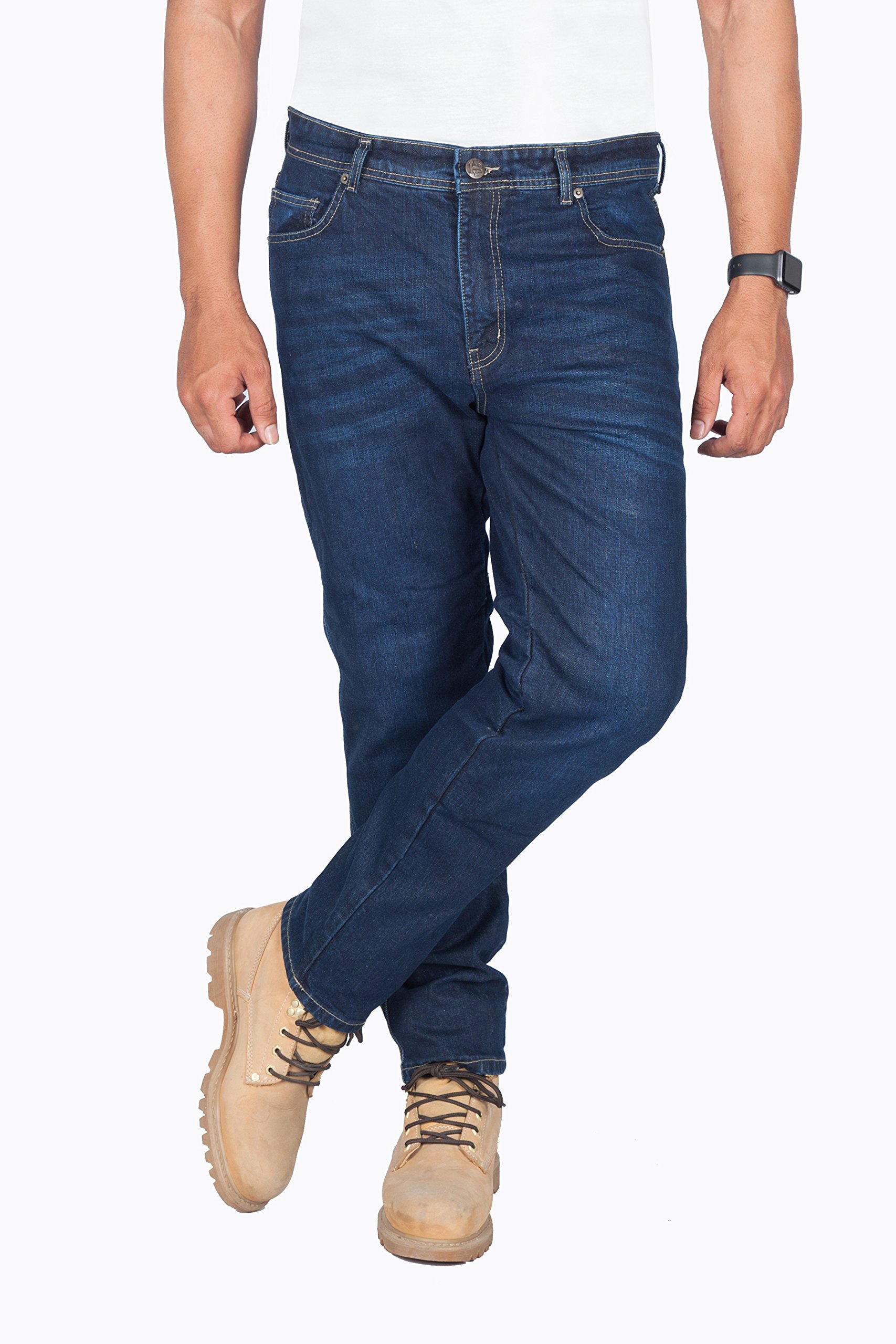 Herren Motorrad-Stretch-Jeans, 5002