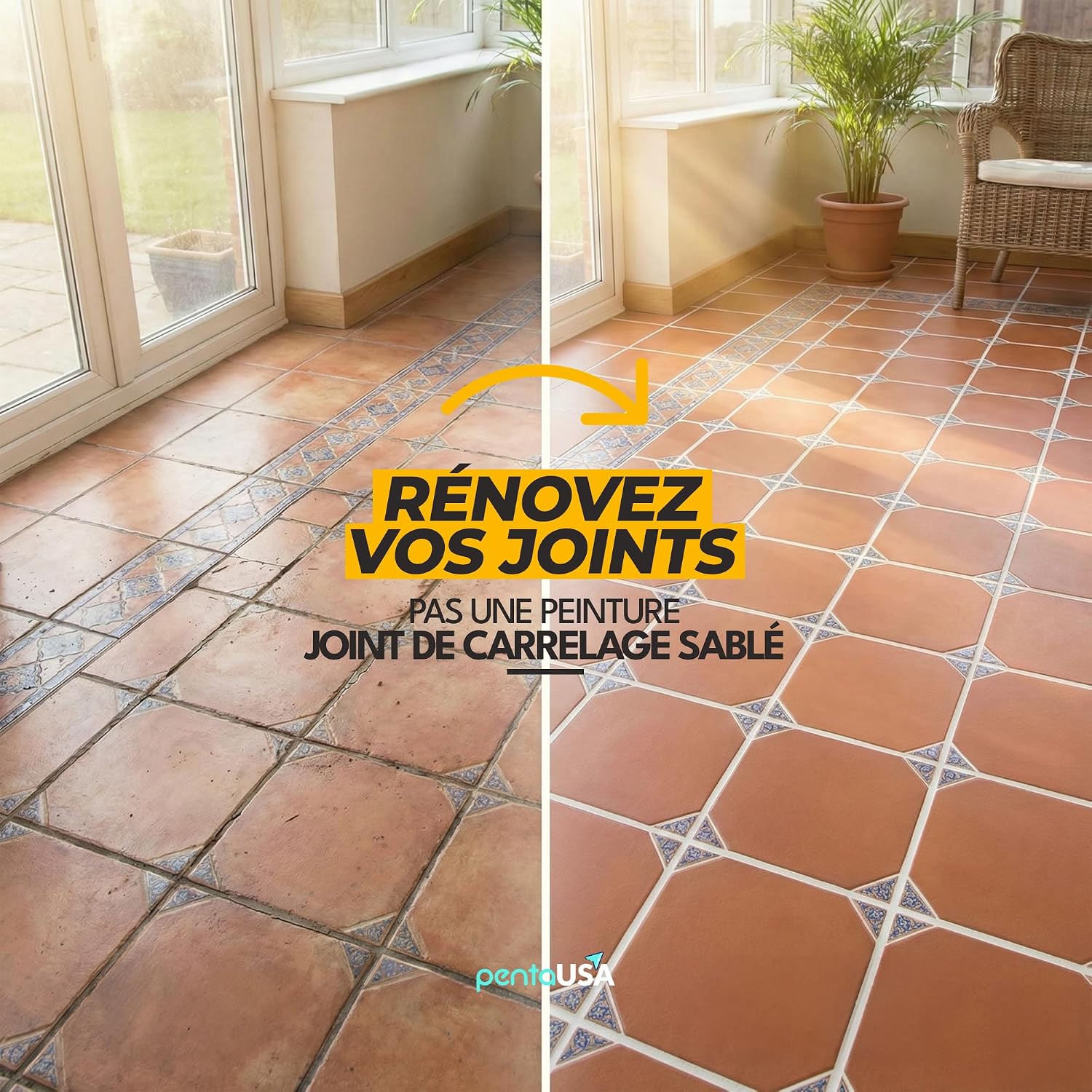 Joint Carrelage - Colle Carrelage, Joint Salle de Bain, Remplissage Répare et Renouvelle, Mortier à Joints - Avec Spatule (250g - Blanc) — vue 3