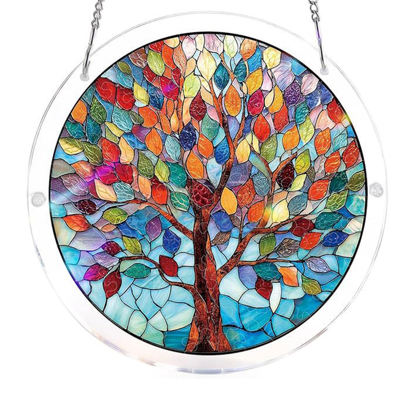 Puzzle Hanging Decoration Decorative Sun Catchers Ornament for Window and Childrens Room Early Childhood Education Toy