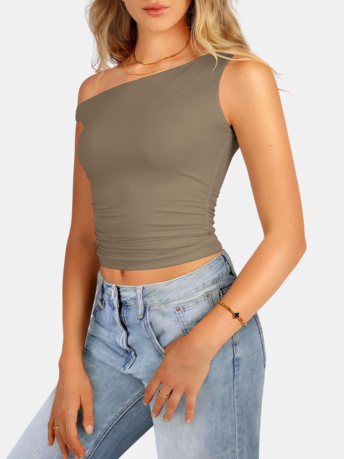 ATHMILE Womens Off The Shoulder Tops Summer Sleeveless Shirts Going Out Crop Tank Top Y2K T Corset Tube Fashion Outfits 2026 - Image 2
