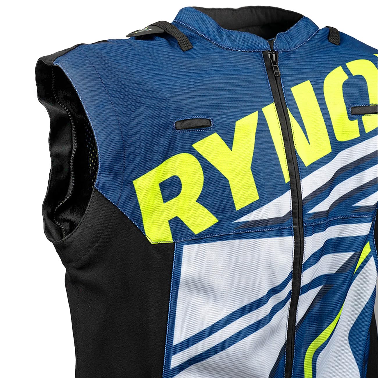 Rynox Dune Neo Trail Offroad Jacket | Mesh Motorcycle Offroad Riding Jacket with Abrasion Resistance - Blue Hi-Viz Green, 2XL - Image 4 thumbnail