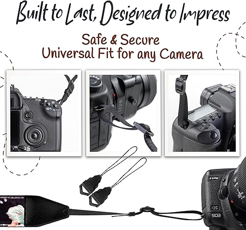 Miniatura 7 de Art Tribute Correa de cámara para todas las cámaras DSLR y sin espejo, incluyendo binoculares. Correa universal, correa de hombro con patrón floral
