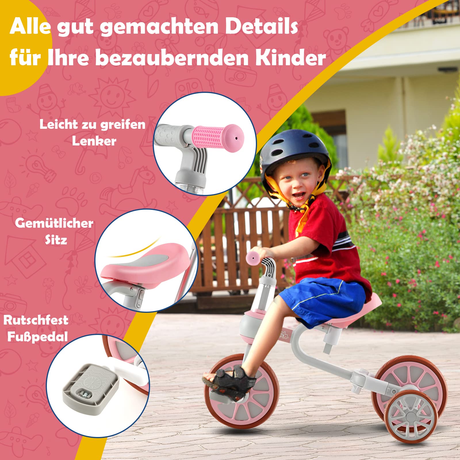 Homcom 4-in-1 Kinderdriewieler, Kinderfiets Met Veiligheidsgordel En Zonnedak Driewieler Kinderauto Kinderwagen Buggy Aluminium Metaal Kunststof Blauw 118 X 53 X 105 Cm Homcom 4-in-1 Kinderdriewieler, Kinderfiets Met Veiligheidsgordel En Zonnedak Driewieler Kinderauto Kinderwagen Buggy Aluminium Metaal Kunststof Blauw 118 X 53 X 105 Cm
