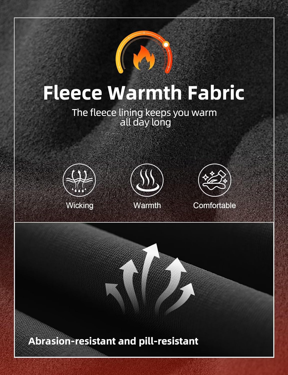 Women's Winter Hiking Pants Fleece Lined Waterproof Windproof Snow Insulated Pants Small - Image 3