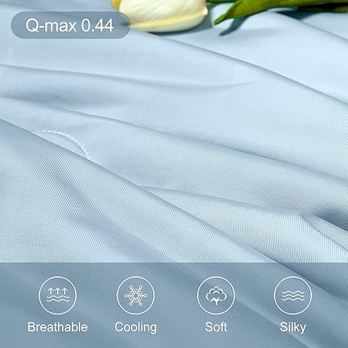 Miniatura 3 de LLanCL - Mantas refrescantes para personas que duermen con calor fresca como helado manta ligera para verano con doble cara fría tela refrescante
