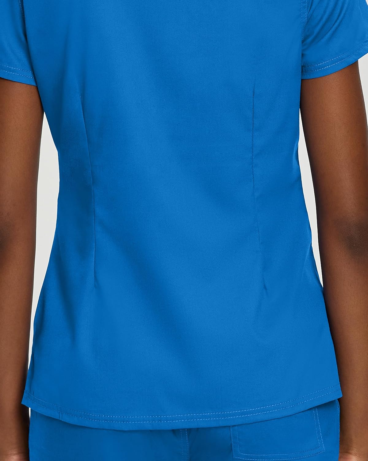 Landau Proflex Tailored Fit Stretch 3-Pocket Mock Wrap Scrub Top for Women 4161 - Image 7