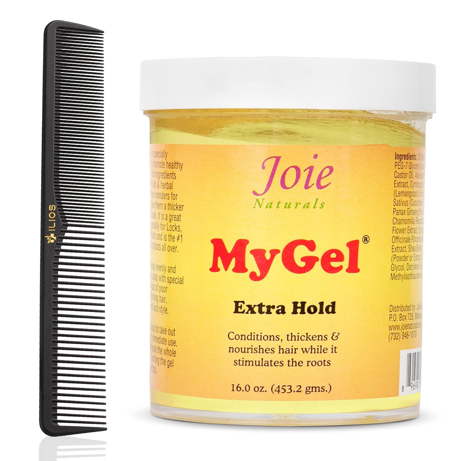 Joie Naturals My Gel Hair Gel Set with Styling Comb Hair