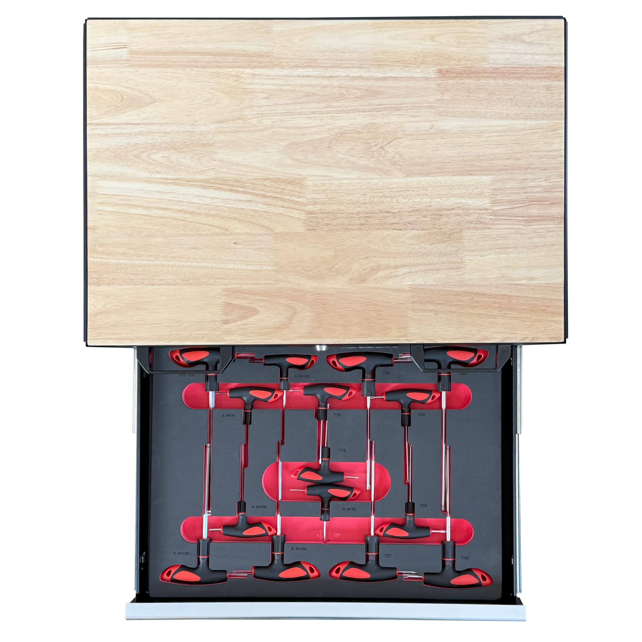 Sogi TER-07 Assortimento di 15 utensili - chiavi maschio esagonale bombate - chiavi maschio Torx - con impugnatura