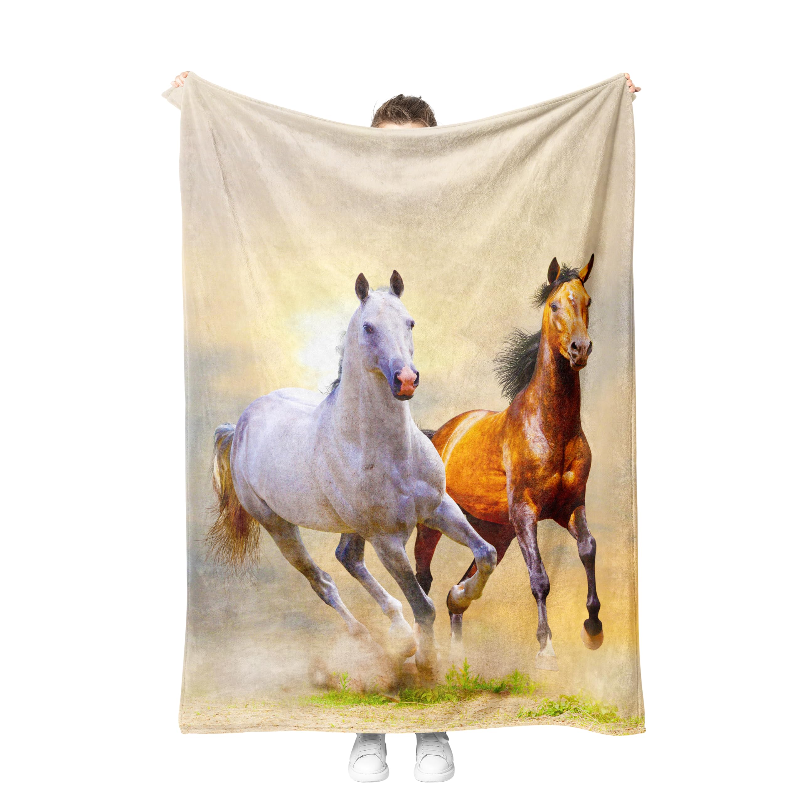 Couverture douillette pour cheval 3D, le cadeau rustique idéal pour ados et adultes
