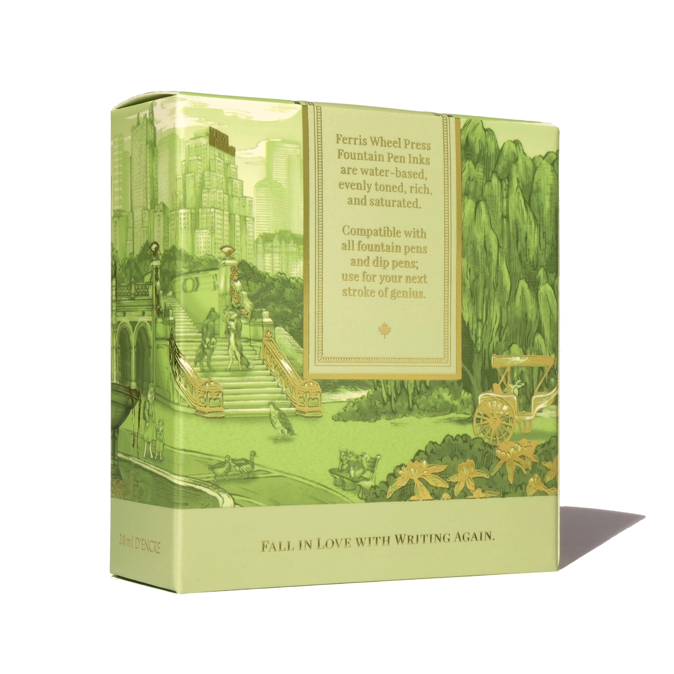 Ferris Wheel Press Fountain Pen Ink, Everyday Ink Collection, Lush Grassy Green, 38ml, 38 ml - Image 4