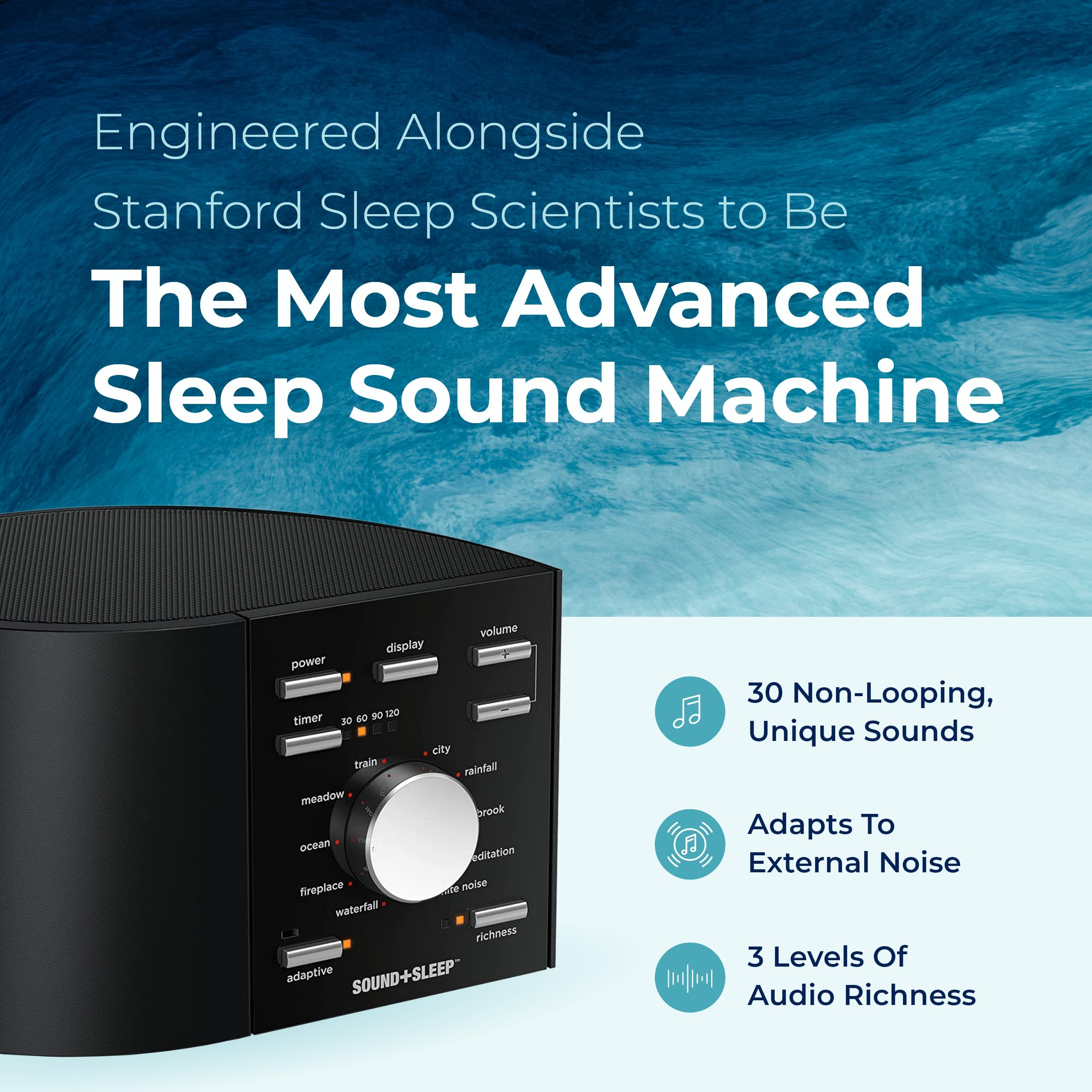Image secondaire de Machine à Sons Naturels Sound+Sleep pour un Sommeil Profond