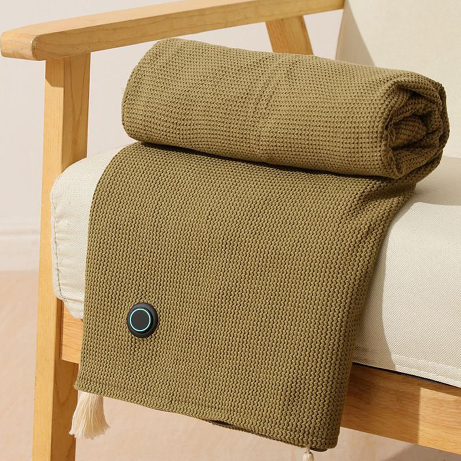 Genérico Chaleco Eléctrico Calefactable - Chaleco Eléctrico Calefactable para Mujer - Accesorio Térmico 3 Niveles Clima Frío para Dormir Viajes Lectura Trabajo Hogar