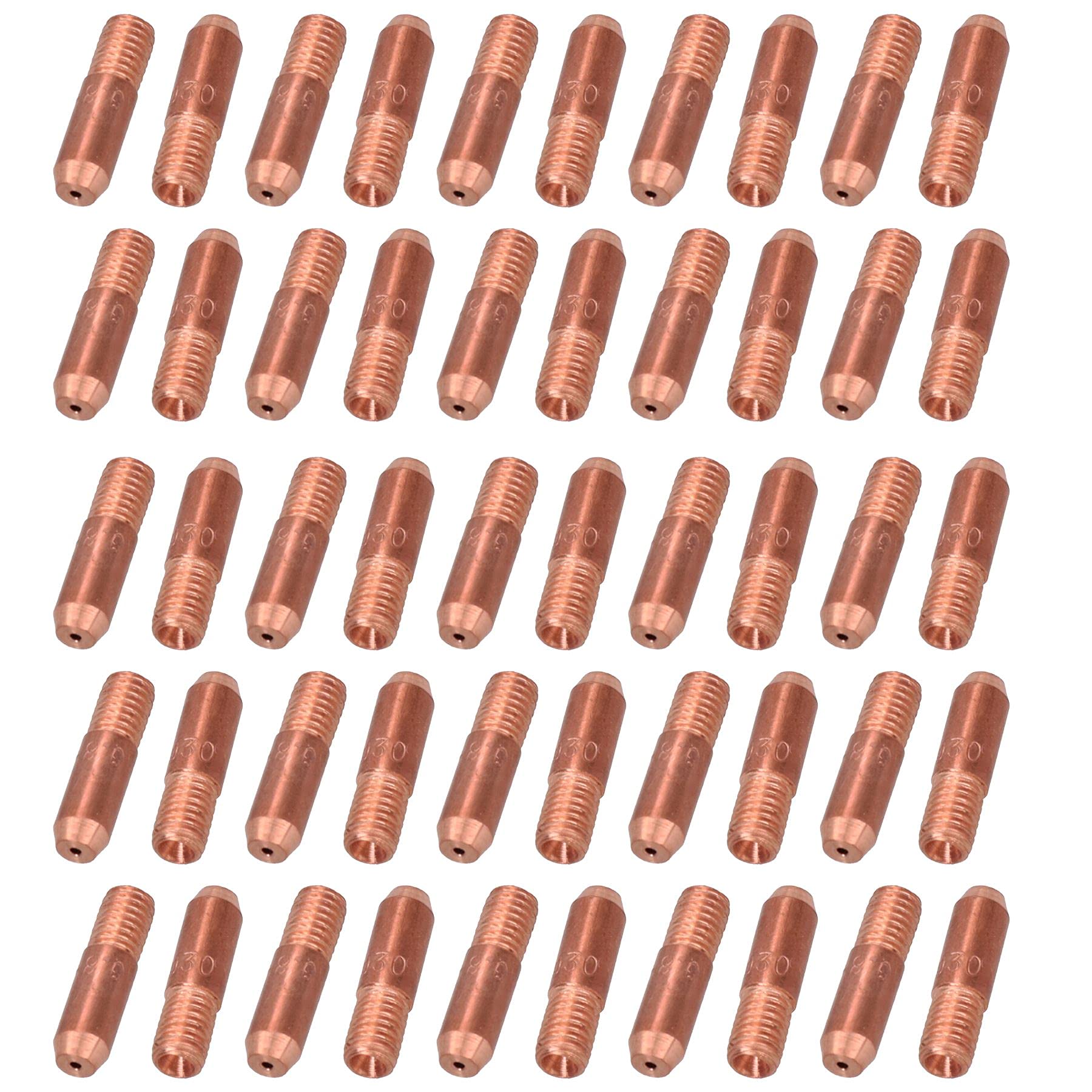 Mini punte di contatto 0,8 mm 50pk Hobby saldatura torcia saldatore MIG Gas M5 filo