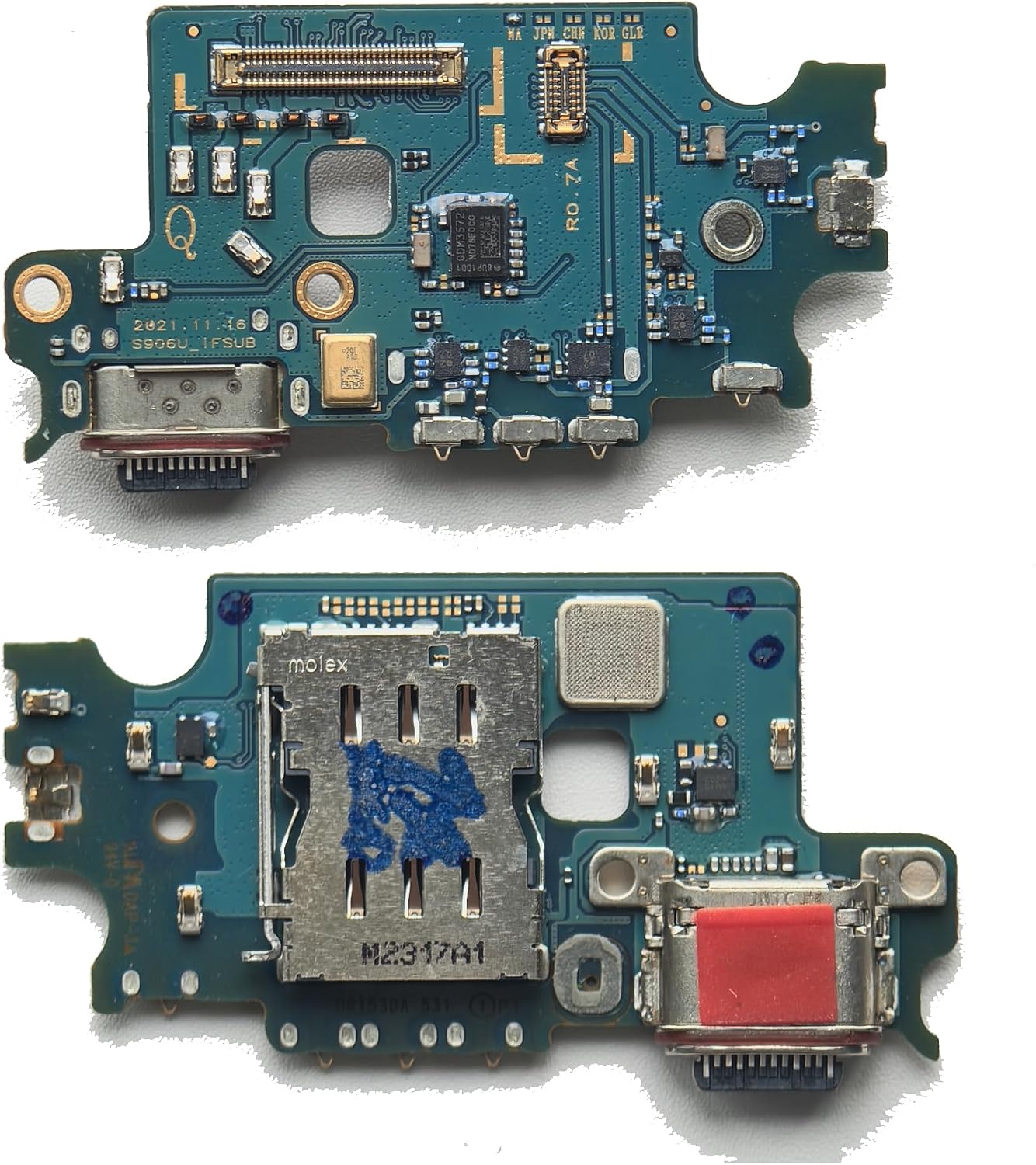 for Galaxy S22 Plus Charging Port Dock Board Replacement Kit, Only for S22 Plus US Variants SM-S906U/U1/W Series