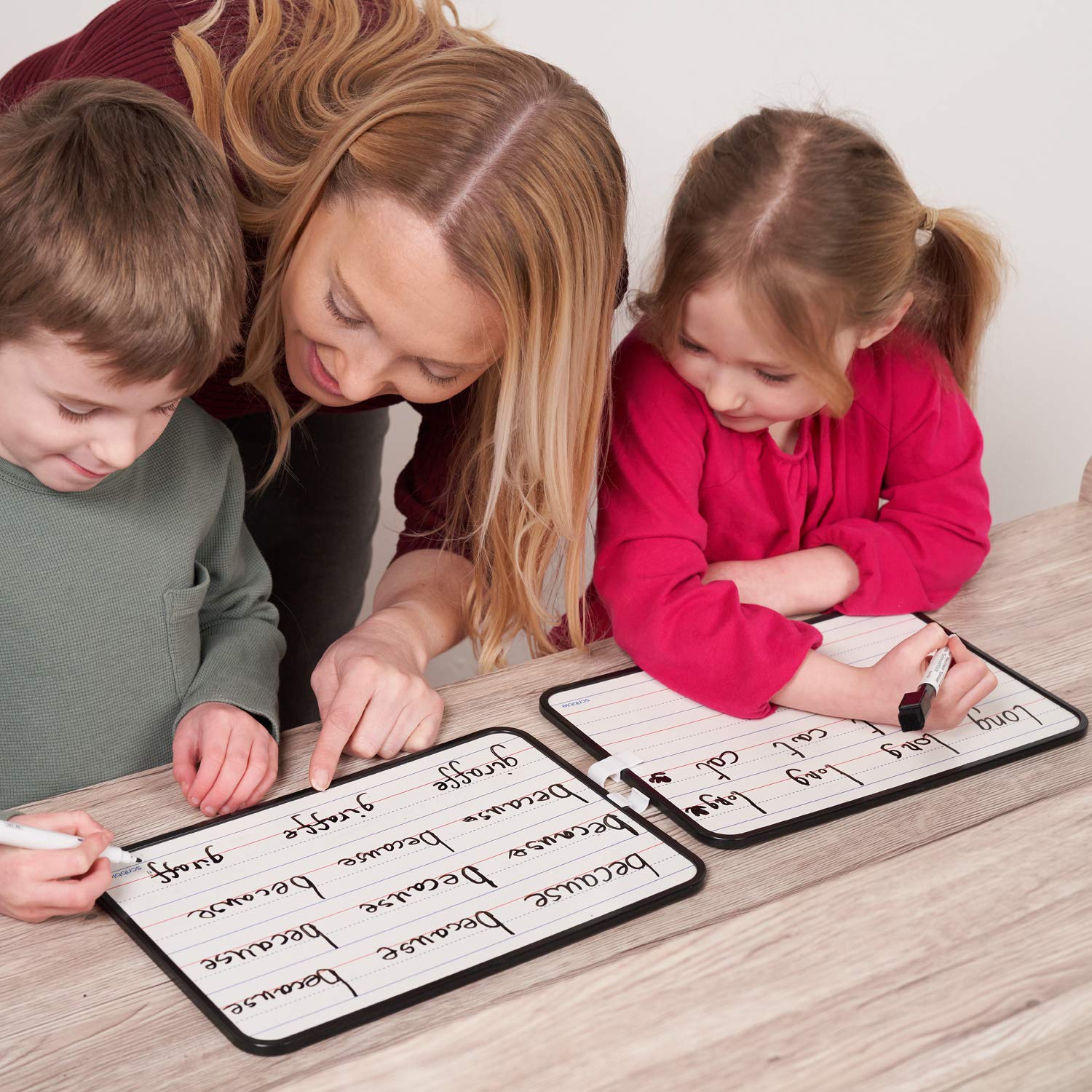 Scribbledo 5x7 Inch Mini Whiteboard | Dry Erase Lapboard For Students, Office & Kitchen