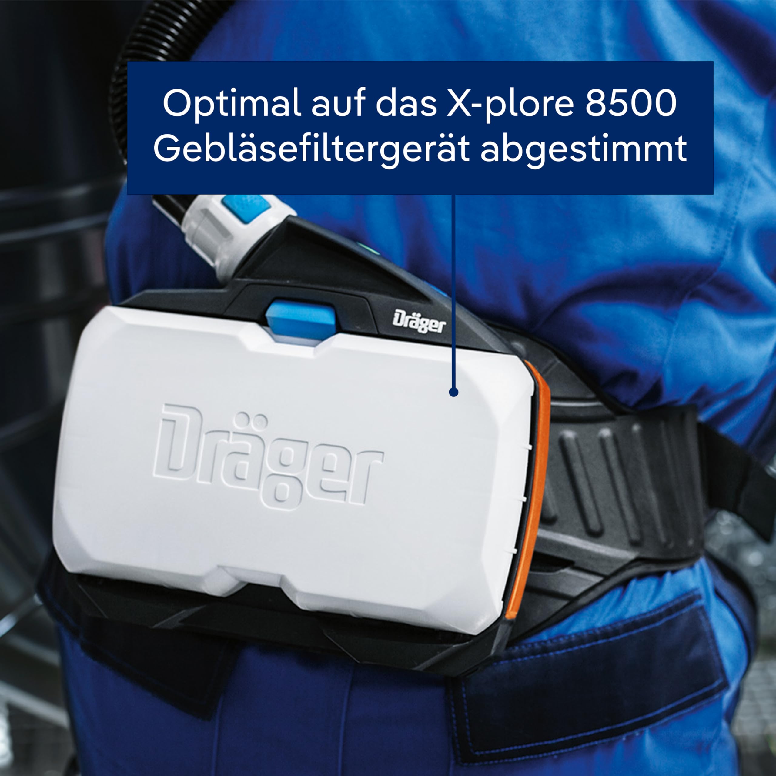 Dräger X-plore 8000 Premiumhaube kurz | Wechsel-Haube der Schutzstufe TH3