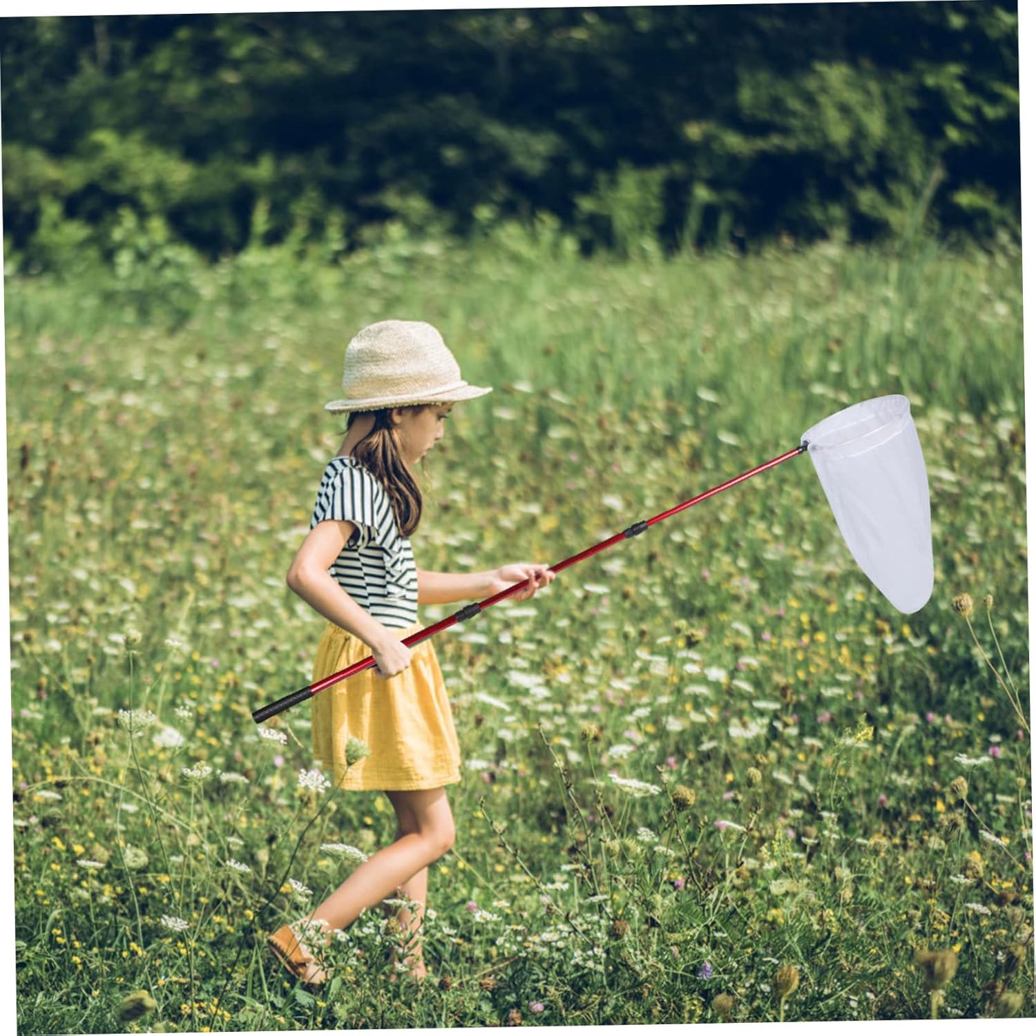 Telescopic Insect Net for Fishing Net for Butterflies Bees and Dragonflies Lightweight and Portable with Retractable Handle for Biology Teaching and Outdoor Exploration