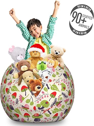 Miniatura 126 de Ambesonne Bolsa de juguetes de almacenamiento para perros, patrón con cachorros de raza pura, Bichon Pug Spitz Dachshund Poodle Shih Tzu, Rosa y