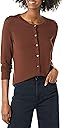 Amazon Essentials Women's Lightweight Crewneck Cardigan Sweater (Available in Plus Size)