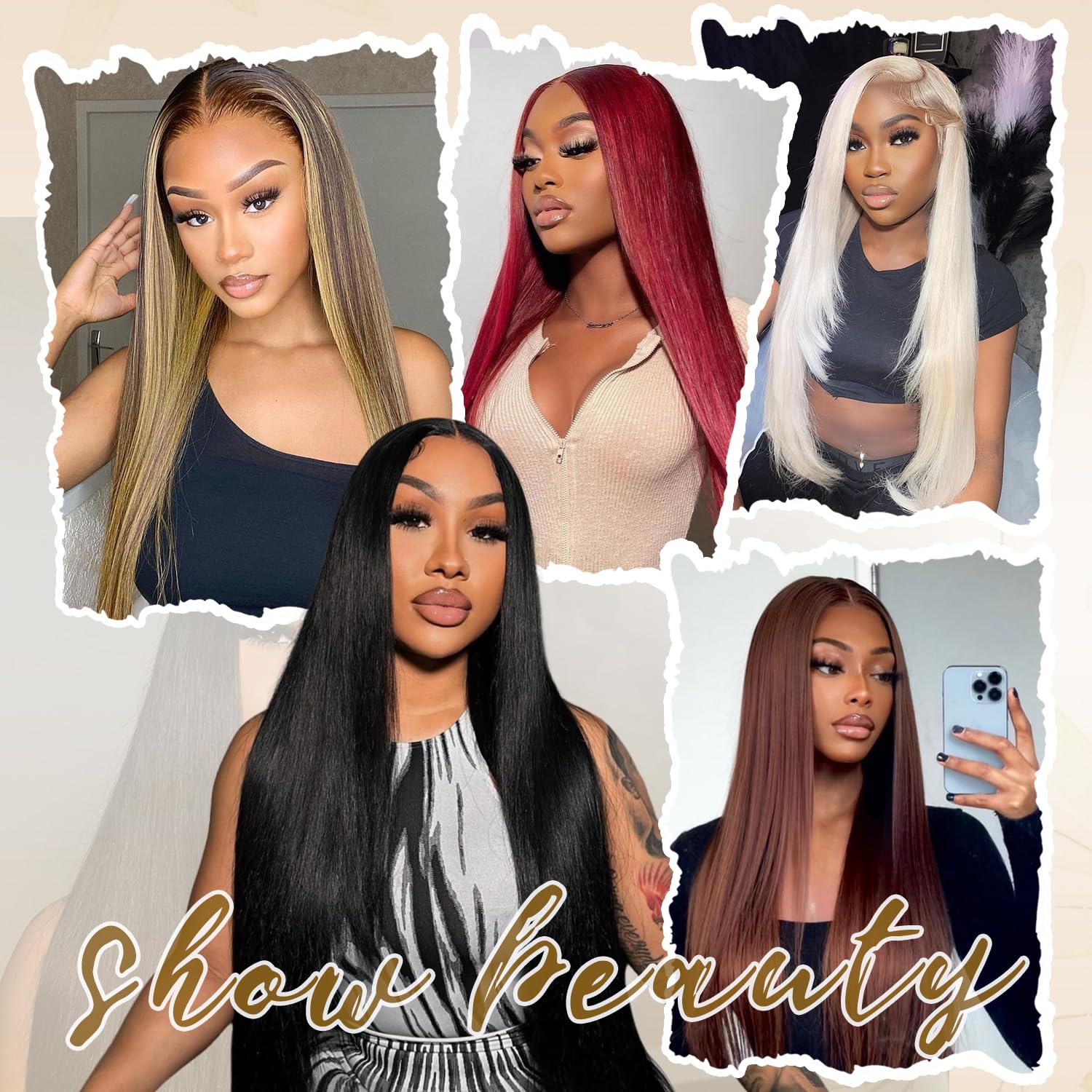 Synthetic Lace Front 30inch/76cm Long Black Straight Wigs for Women13x6 HD Lace Frontal Pre Plucked Natural Hairline Heat Resistant Synthetic Wig for Beginner friendly (#1B Natural Black)
