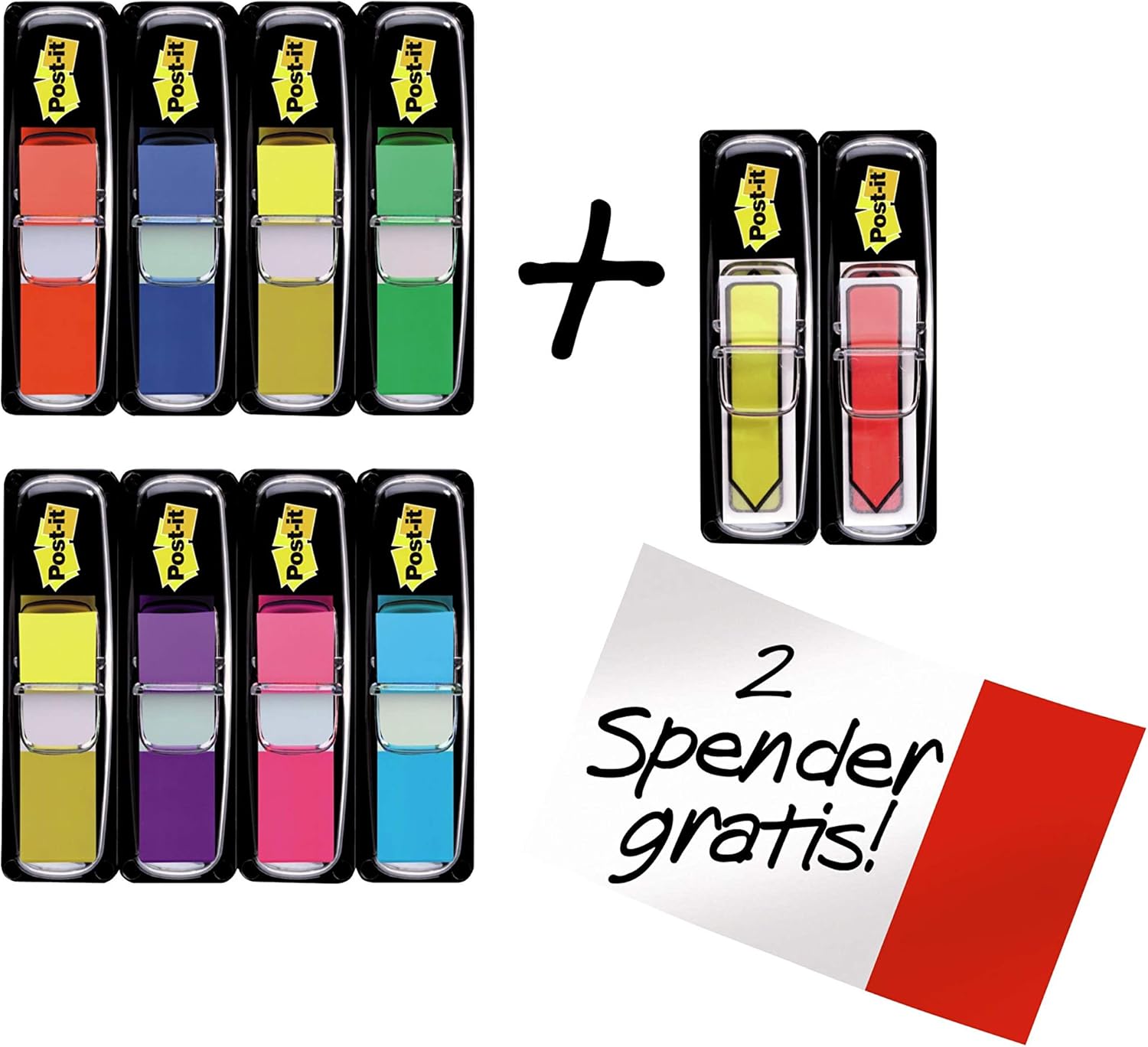 Post-it Flags Value Pack, 35/Dispenser, 8 Dispensers/Pack.47 in Wide, Assorted Colors, Includes 48 Free Arrow Flags (683-VAD1) : Tape Flags : Office Products