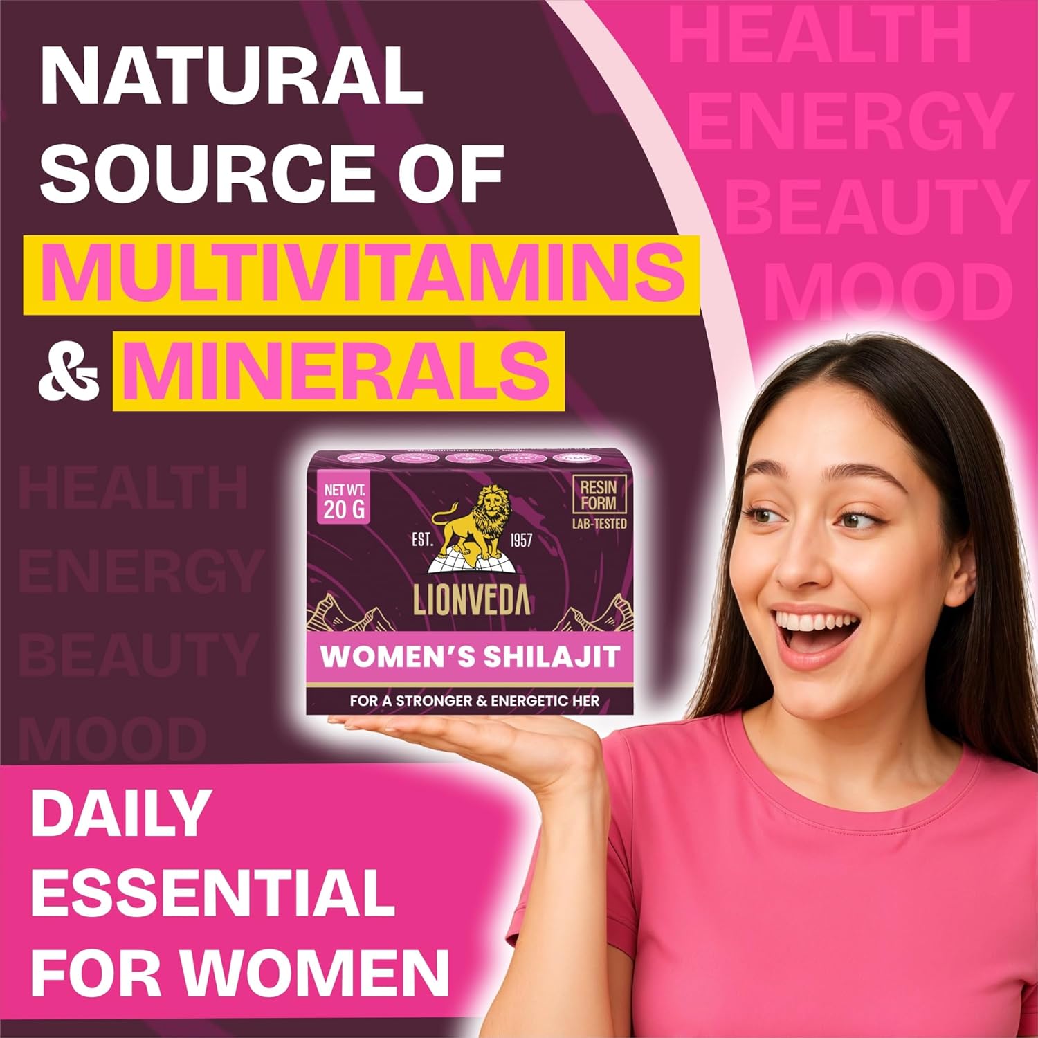 Buy Now Women'S Shilajit For Weight Loss, Energy, Skin, Joint Pains,...
