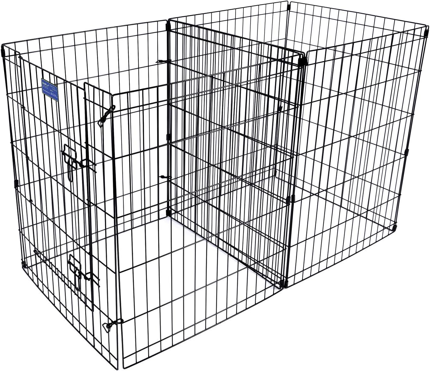 Pets Foldable Metal Exercise Pen/Pet Playpen, for Indoor Home & Out-Door Use. Keeps Pets Safe,Easy Set Up, No Tools Required