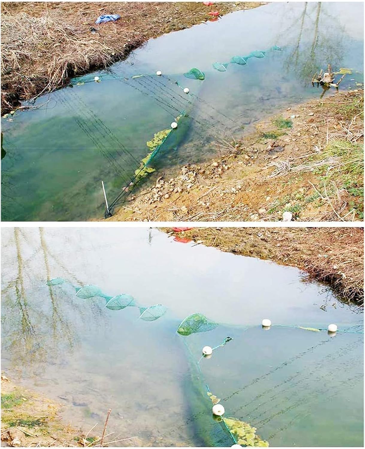 Lawaia Crawfish Trap Fish Trap Fishing Net Collapsible Crab Trap/Portable Minnow Trap Folded Cast Net with Float and Chain for Shrimp,Lobster