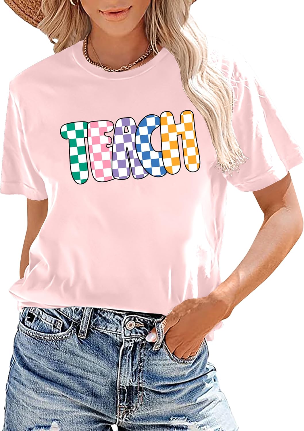 Teacher Shirts for Women: Funny Teach T Shirt Teacher Life Tees Cute Teachers Gifts Tops Blouse - Image 4