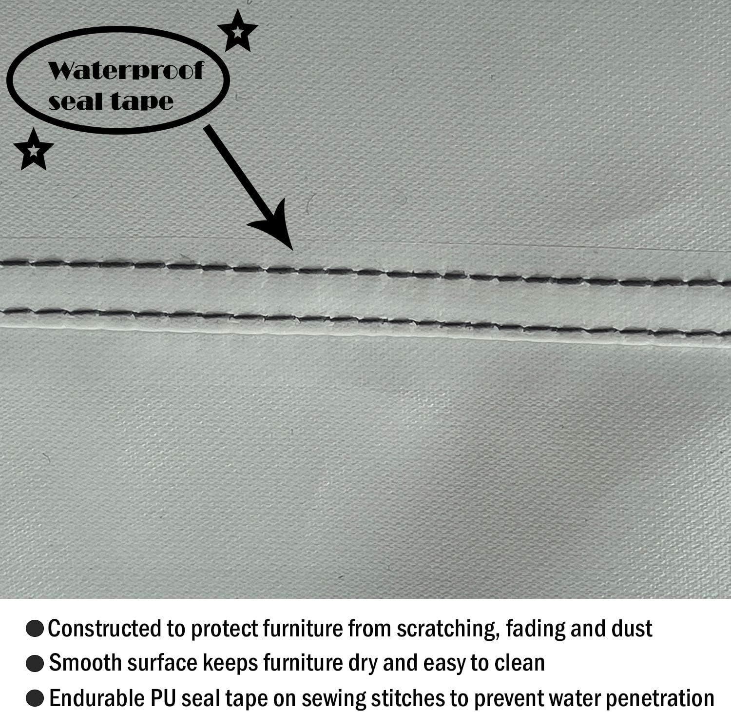 Patio Table Cover, Outdoor 600D Heavy Duty Waterproof UV Resistant Dining Table Covers, 67x44x28 inch, Striped : Patio, Lawn & Garden