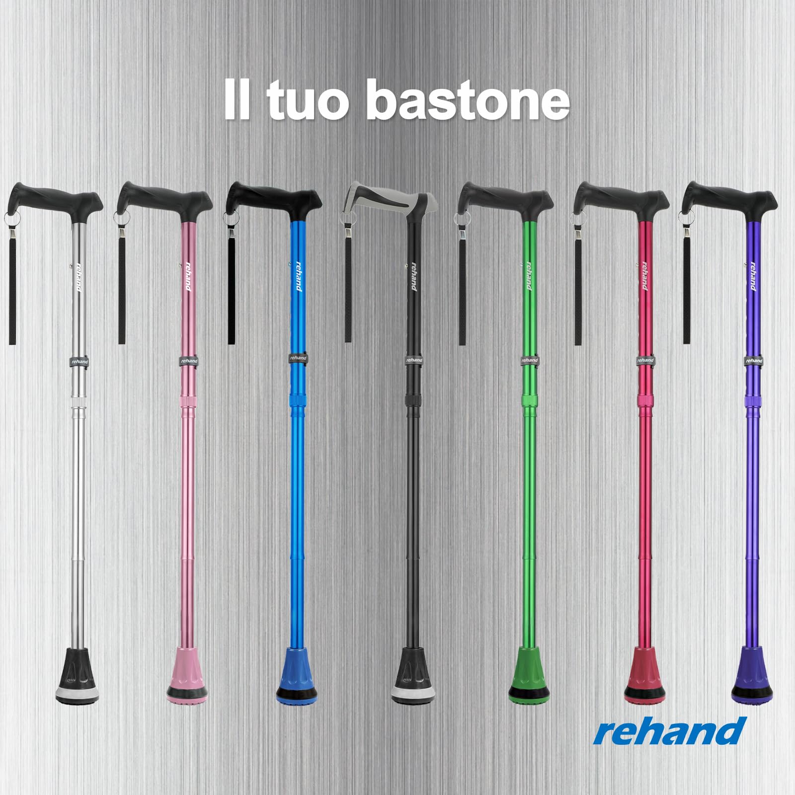 REHAND Walking Cane - Foldable, Adjustable, Collapsible Walking Canes for Men & Women, Heavy Duty All Terrain Tip, with Travel Bag | Walking Sticks for Seniors & Adults — Amazon image 9