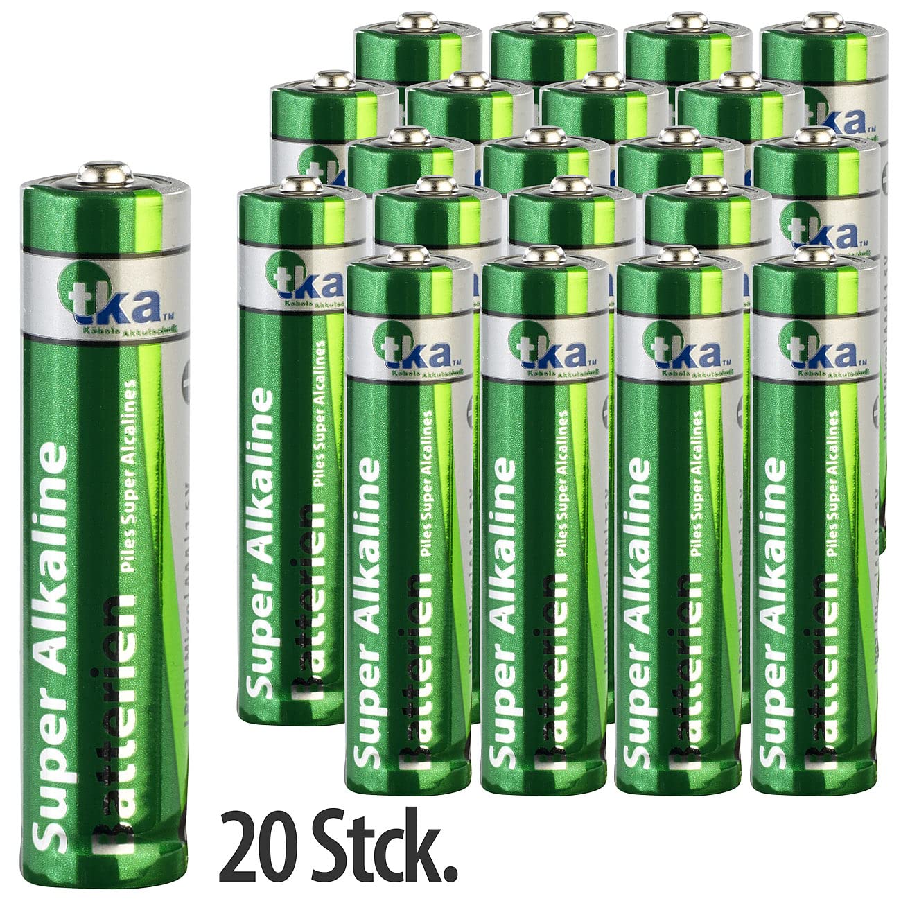 tka Köbele Akkutechnik batteria AAA micro: Set di 200 batterie super alcaline tipo AAA/Micro, 1,5 V (batteria tipo)