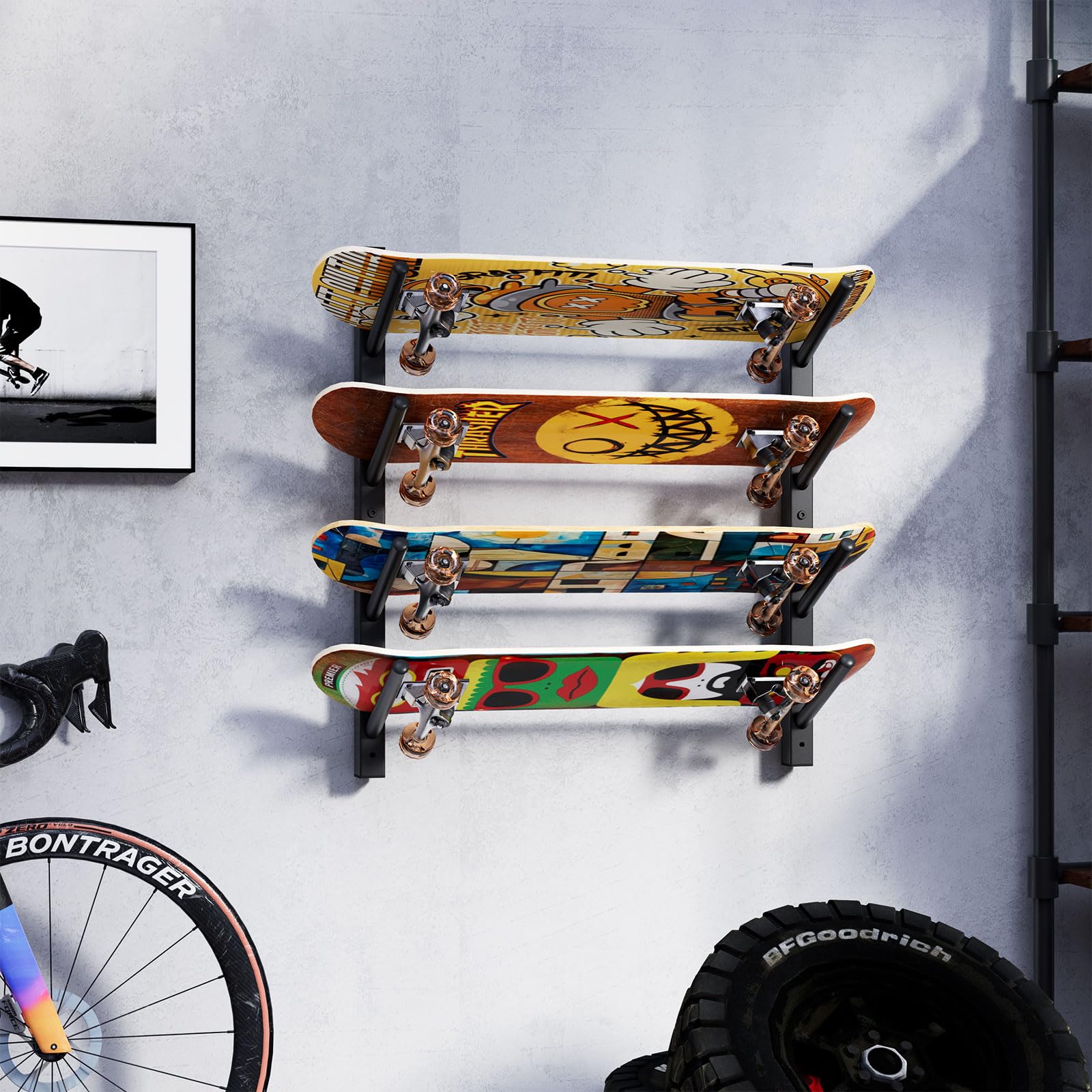YMYNY Support mural pour skateboard UHSD002B
