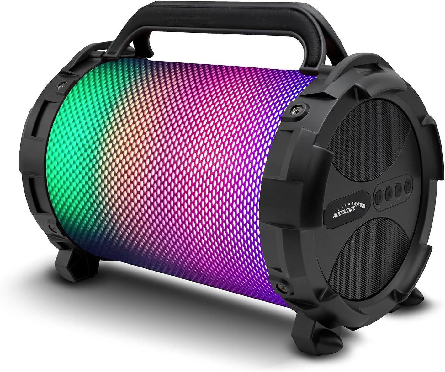 Audiocore AC885 Bazooka Speaker Bluetooth FM LED MicroSD Card 2500mAh