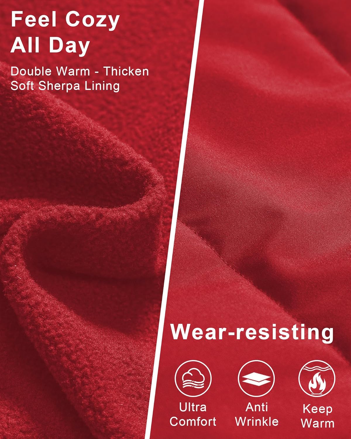 CREATMO US Men's Big and Tall Puffer Jacket Waterproof Winter Coats Fleece Lined Detachable Fur Hood Available In 2X To 6X - Image 5