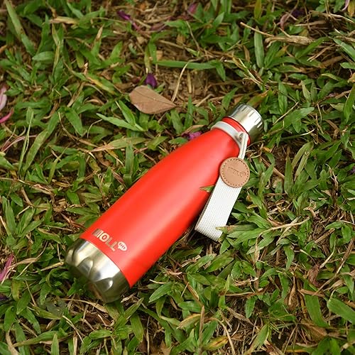 Miniatura 8 de Botella de agua aislada de 17 onzas, botella de agua deportiva al vacío de acero inoxidable para la vuelta a la escuela, frasco de viaje a prueba de