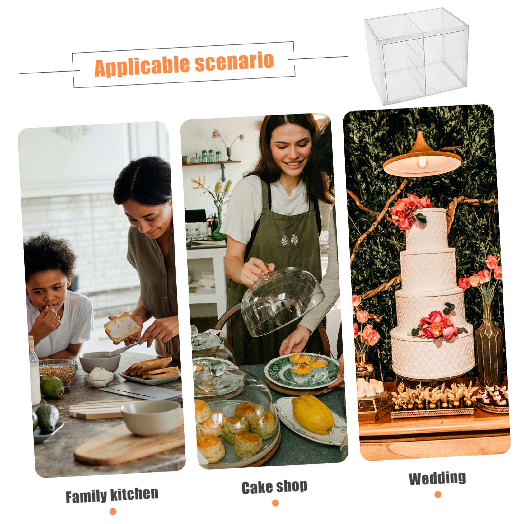De Doble Capa Para Encimera Transparente Organizador De Cocina Caja Pan