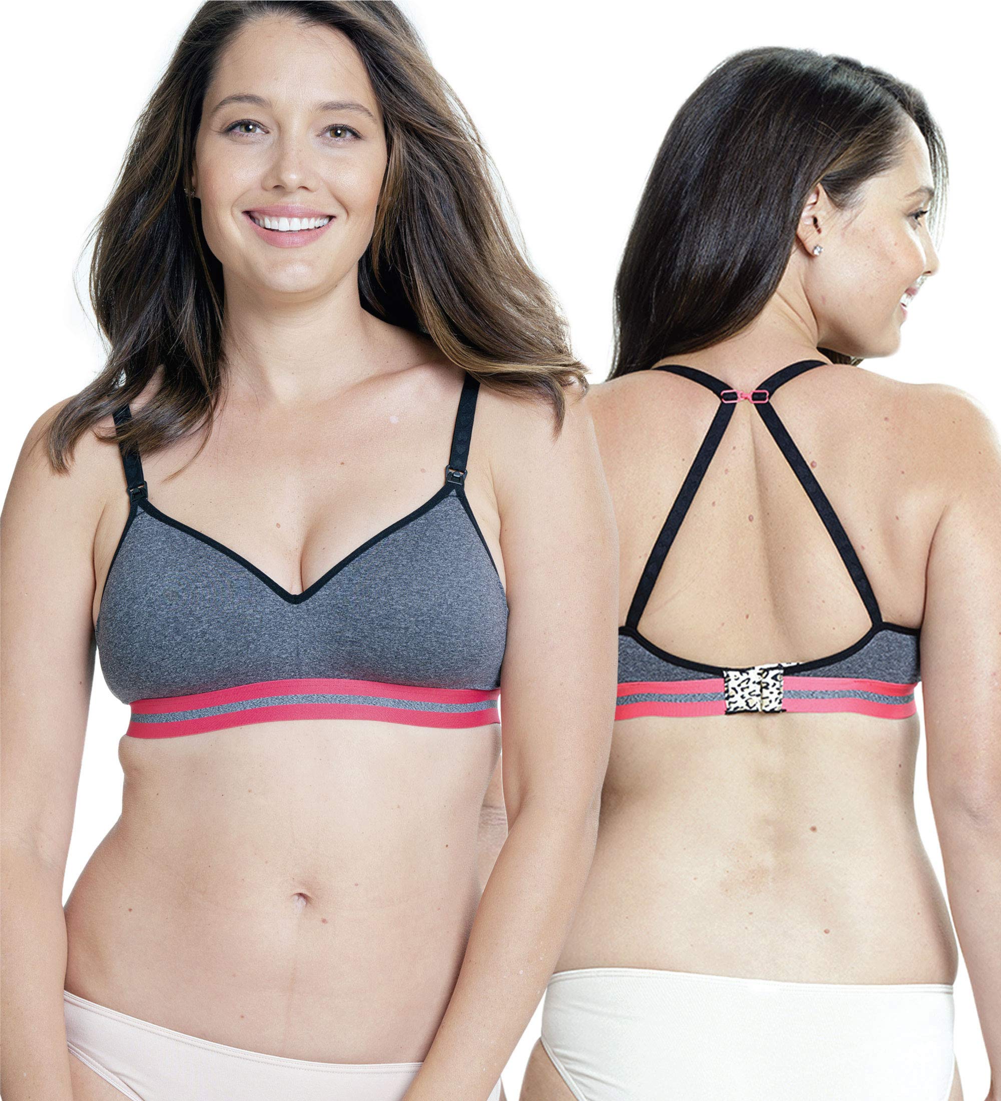 Charley M by Cake MaternityWomen's Charley M by Cake Maternity Buddy Women's Nursing Bra Seamless | Contour T-Shirt Maternity Bra for Pregnancy Maternity Bra