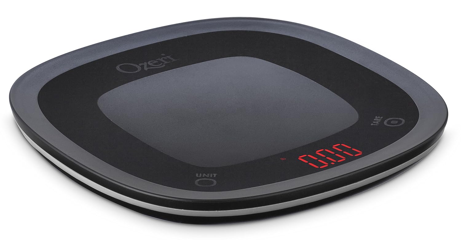 Ozeri Touch Waterproof Digital Kitchen Scale Washable and Submersible