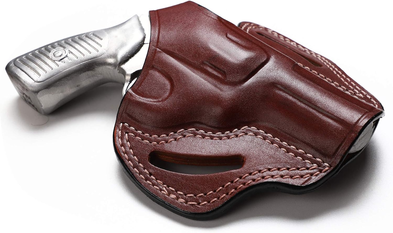 Pusat Holster | Leather Thumb Break OWB Holster Fits Ruger SP101 3 inch .357 Magnum - Right Hand Draw - Hand-Molded Case