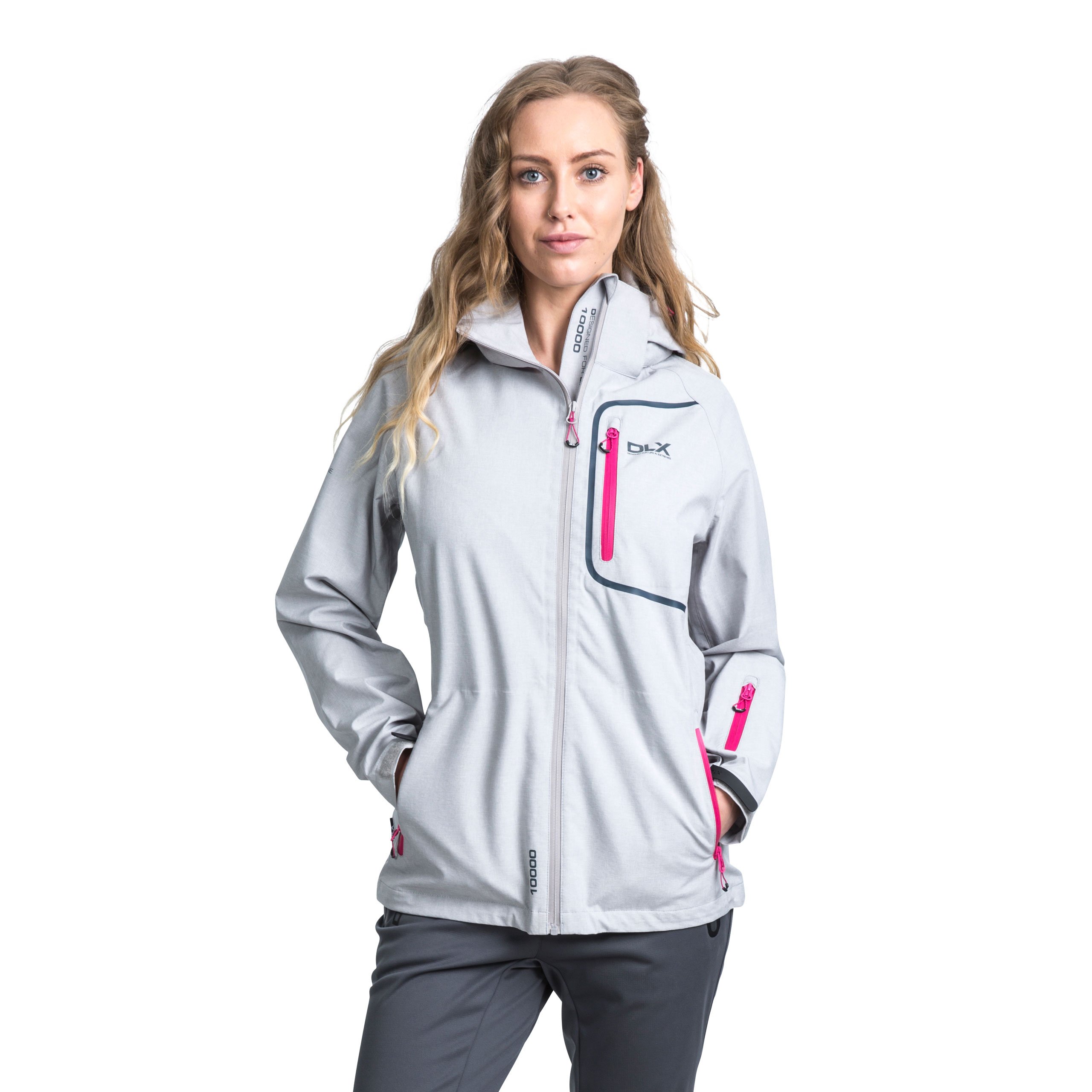 Trespass Women's Gita II Waterproof Rain Outdoor Jacket with Removable Hood
