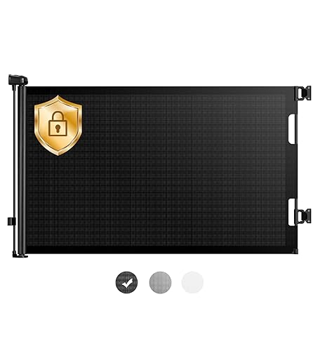 Miniatura 18 de HAMOPY Piezas de Repuesto para Puerta de Bebé Retráctil con Bloqueo Automático Sin Perforación, Juego de Herrajes Originales (Incluye 2 Pestillos +