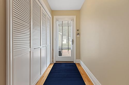 Miniatura 4 de Maximus - Alfombra para corredor, diseño de enrejado, extralarga, 26 pulgadas de ancho x 3 pies de largo, tamaño a elección, parte trasera de goma